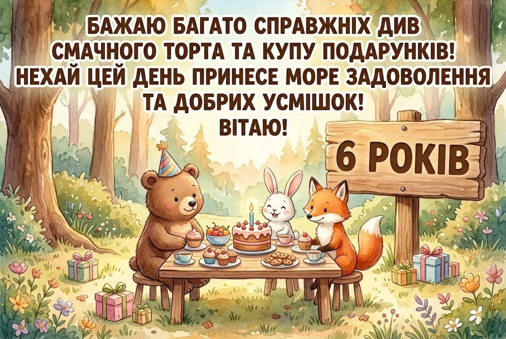Привітання з 6-річчям хлопчика: зворушливі слова для сина, онука та похресника