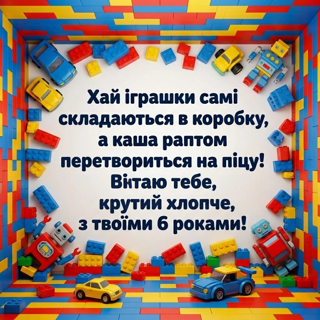 Привітання з 6-річчям хлопчика: зворушливі слова для сина, онука та похресника