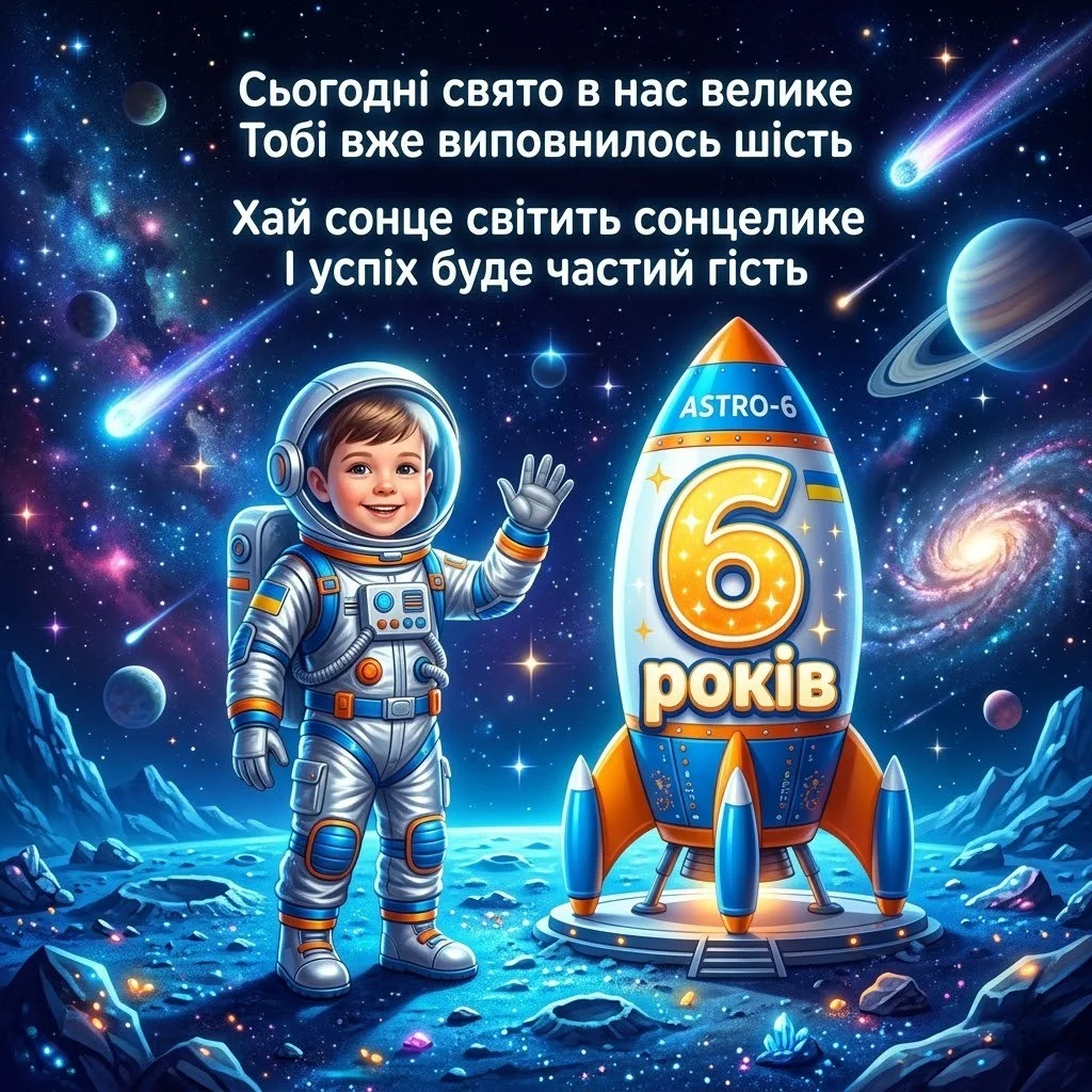 Привітання з 6-річчям хлопчика: зворушливі слова для сина, онука та похресника