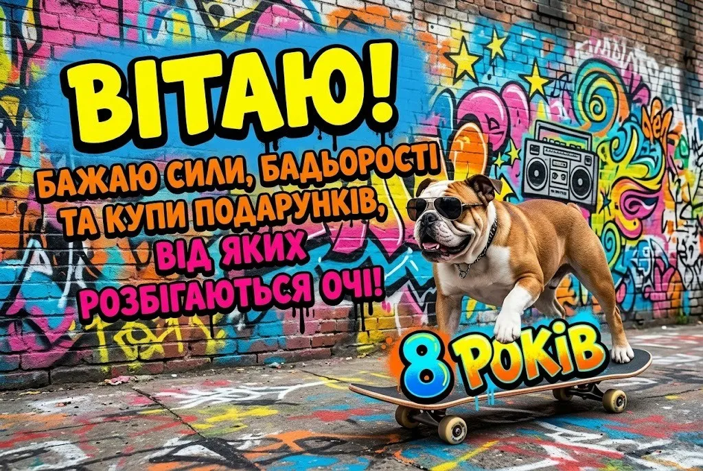 Чарівні привітання для восьмирічної іменинниці у віршах та прозі