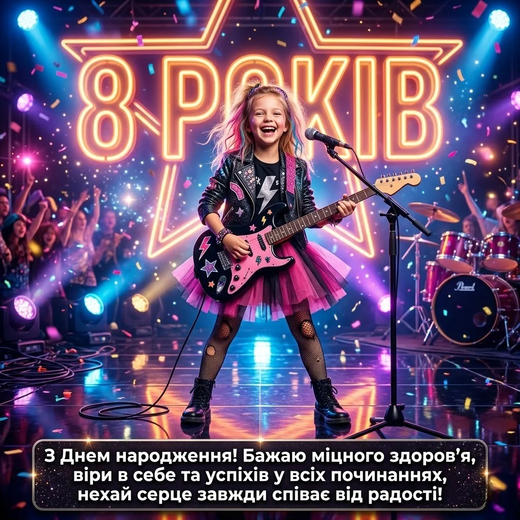 Чарівні привітання для восьмирічної іменинниці у віршах та прозі