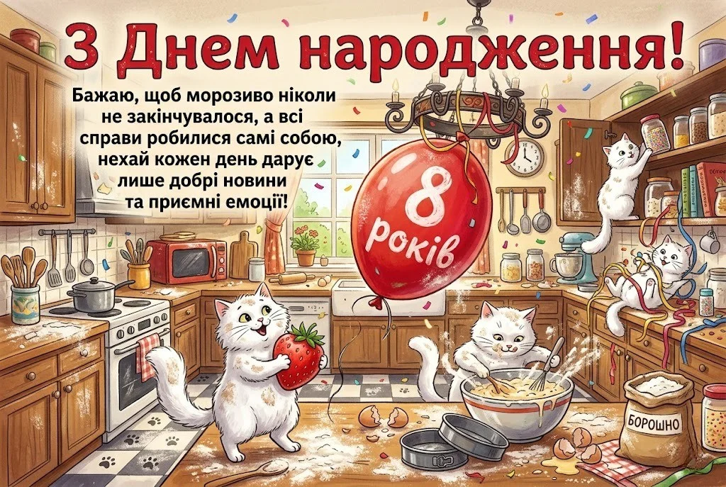 Чарівні привітання для восьмирічної іменинниці у віршах та прозі