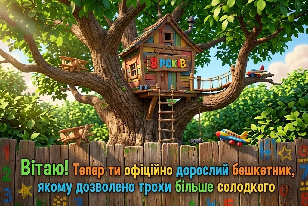 Вісім років сину: привітання, що зігрівають серце та надихають на успіх