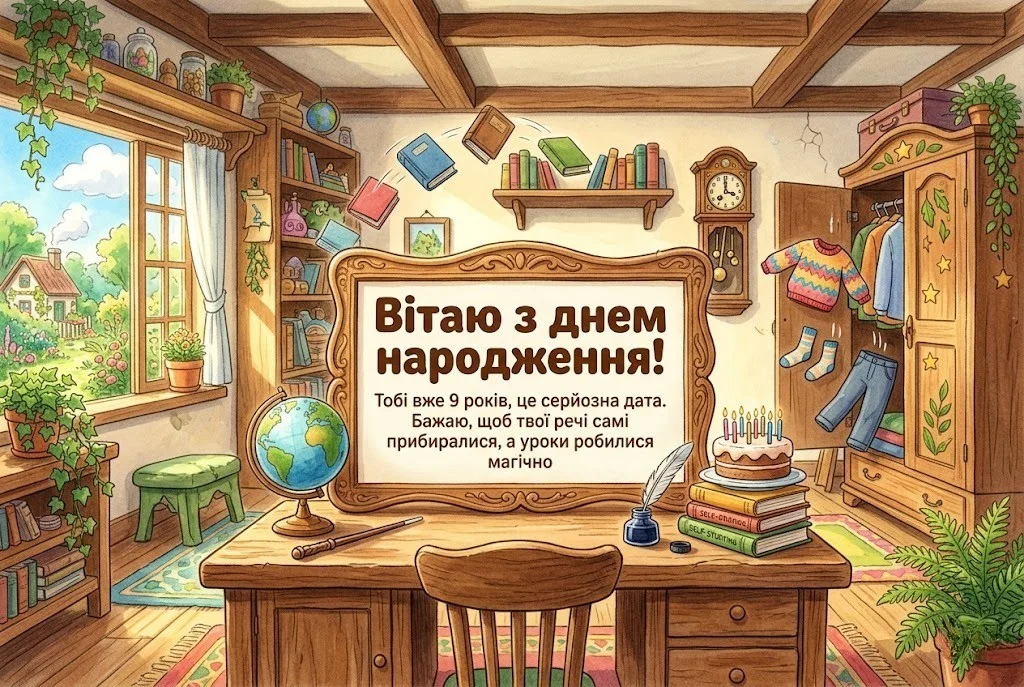Привітання з днем народження 9 років дівчинці: від мами, тата та всієї родини