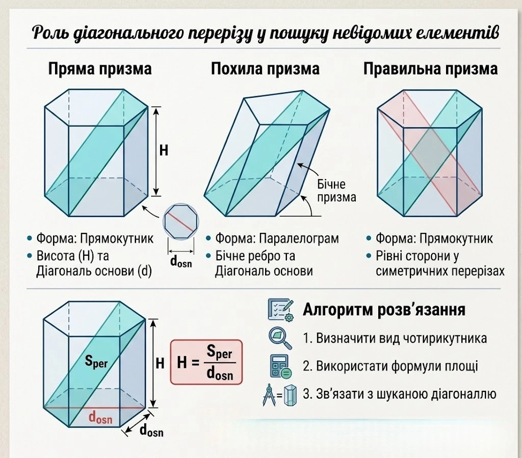 Геометрія в деталях: як правильно розрахувати діагональ будь-якої призми