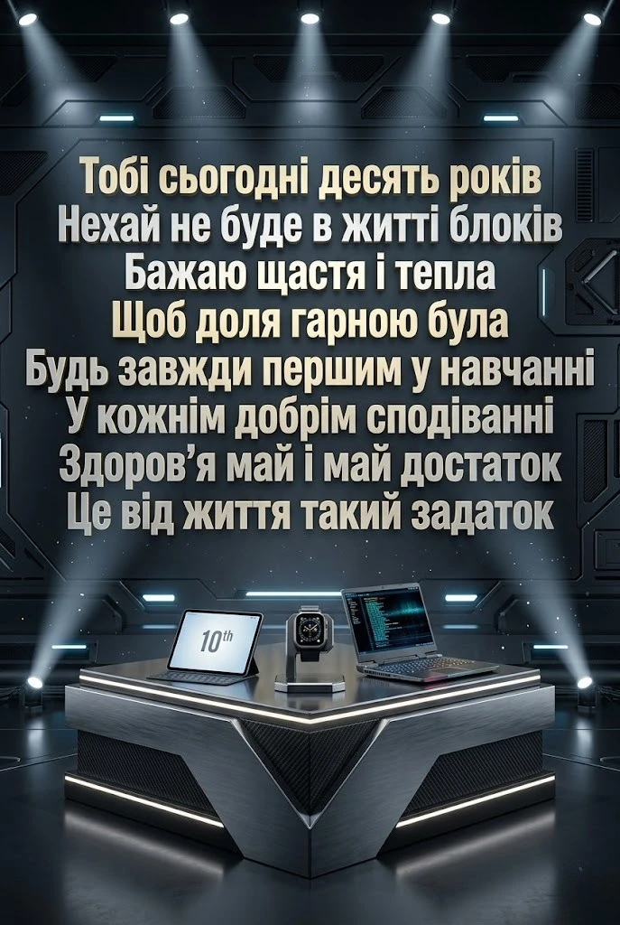 Зворушливі та круті поздоровлення з 10-річчям для сина, внука або друга