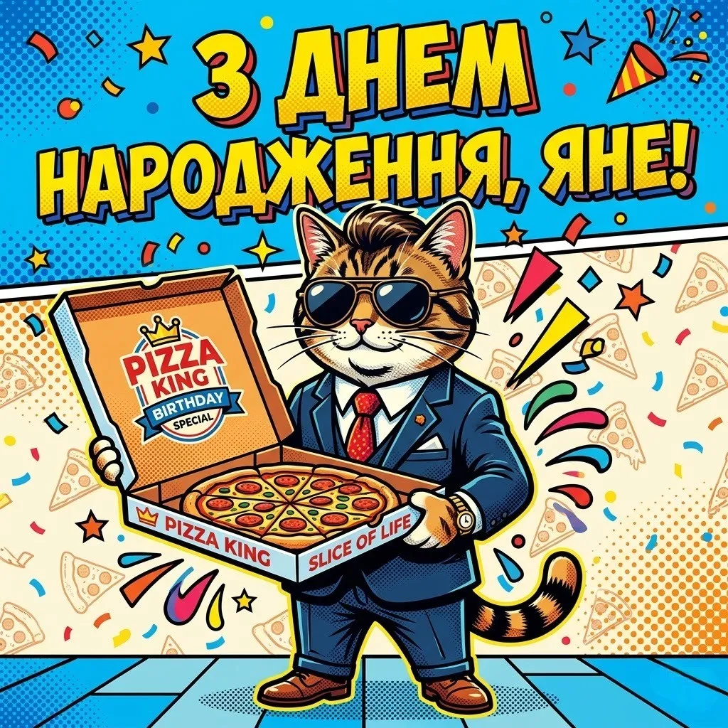 Привітання з днем народження для Яни