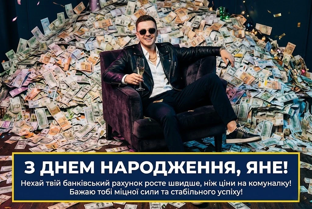 Привітання з днем народження для Яни