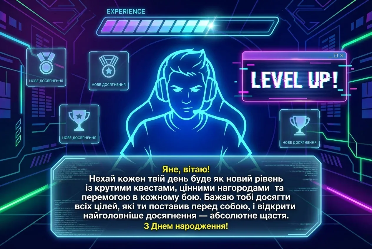 Привітання з днем народження для Яни