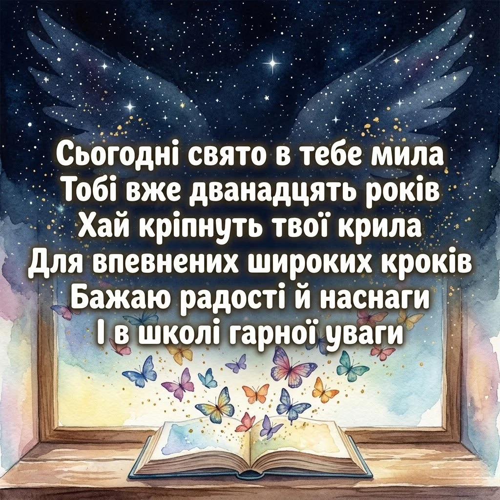З днем народження, донечко! 12 років: привітання від мами, тата, бабусі та дідуся