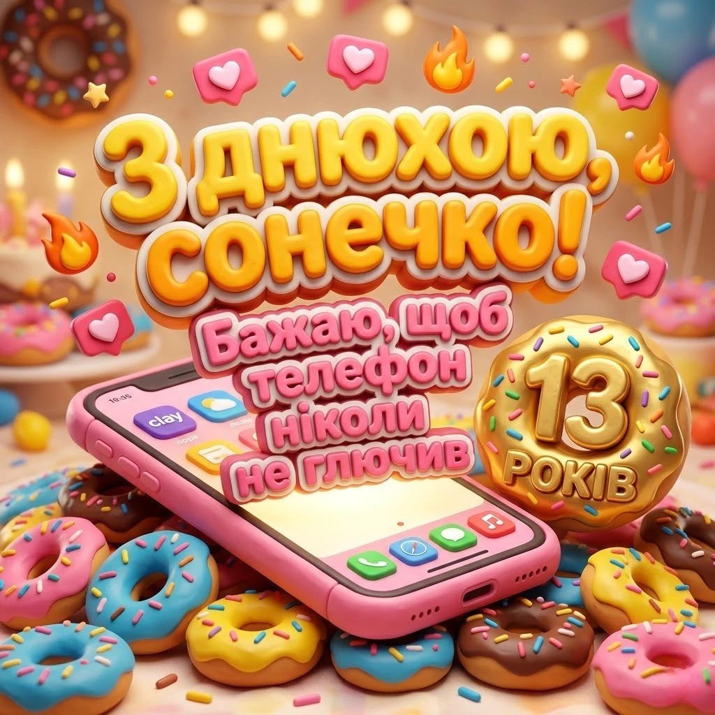 З днем народження, внучко! Красиві побажання на 13 років