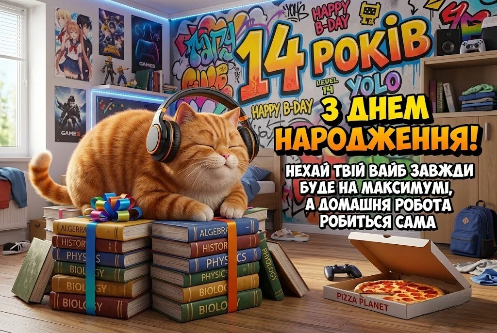 Сучасні та класичні привітання дівчинці з 14-річчям