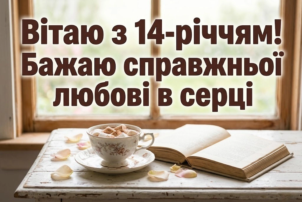 Сучасні та класичні привітання дівчинці з 14-річчям