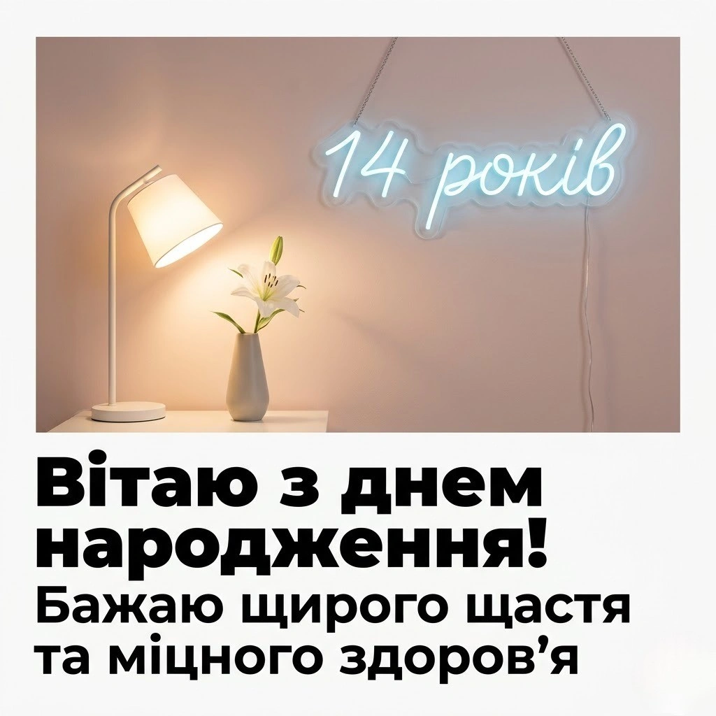Сучасні та класичні привітання дівчинці з 14-річчям