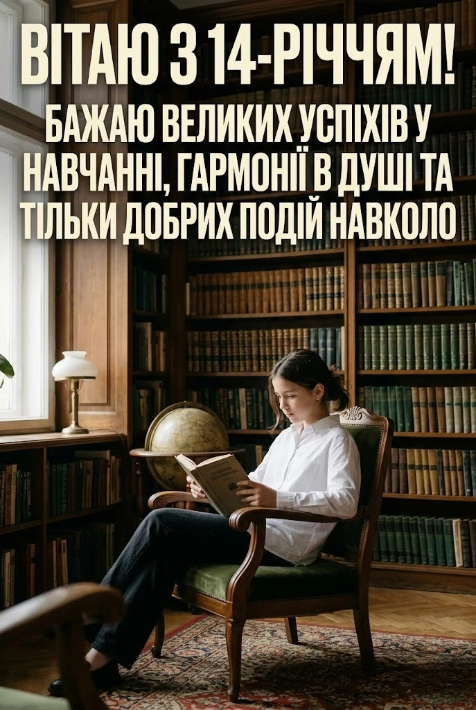 Сучасні та класичні привітання дівчинці з 14-річчям