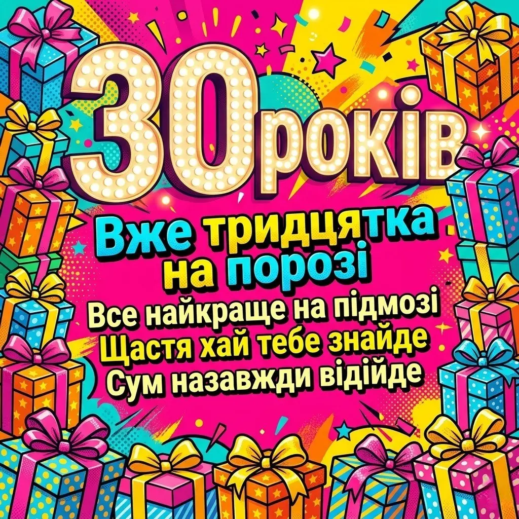 З 30-річчям! Найкращі привітання для жінок у віршах та прозі