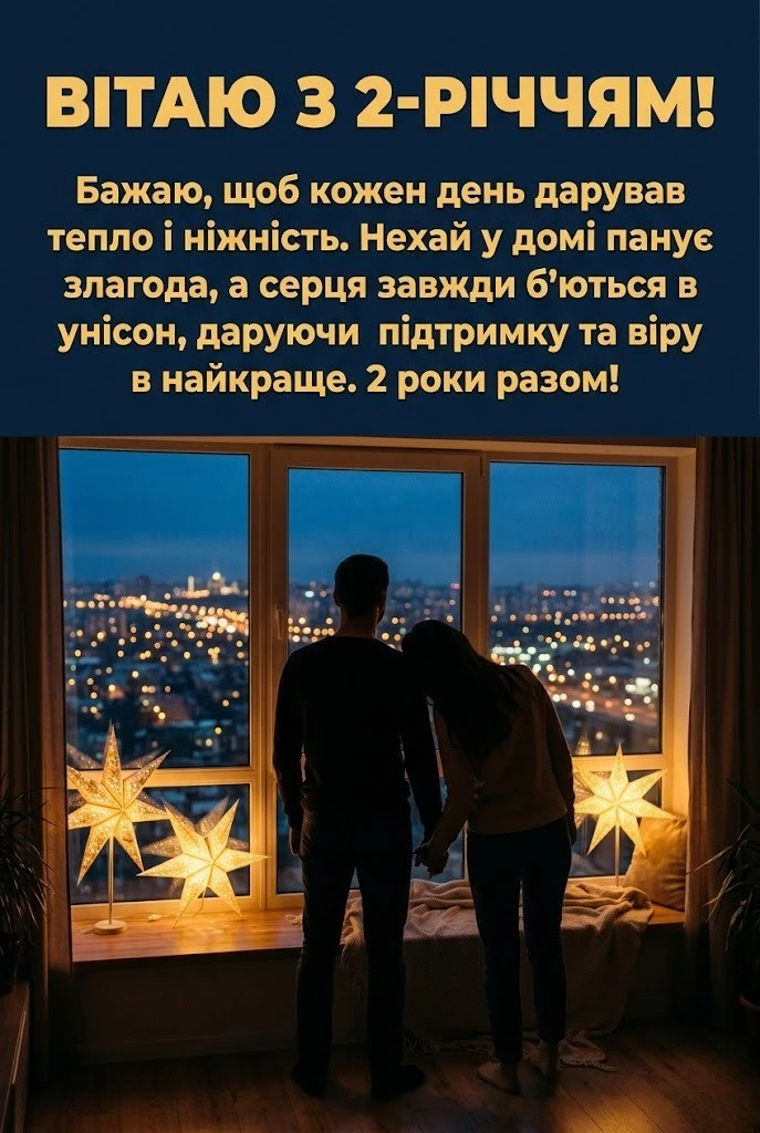 Річниця весілля 2 роки: оригінальні вітання від друзів, рідних та батьків