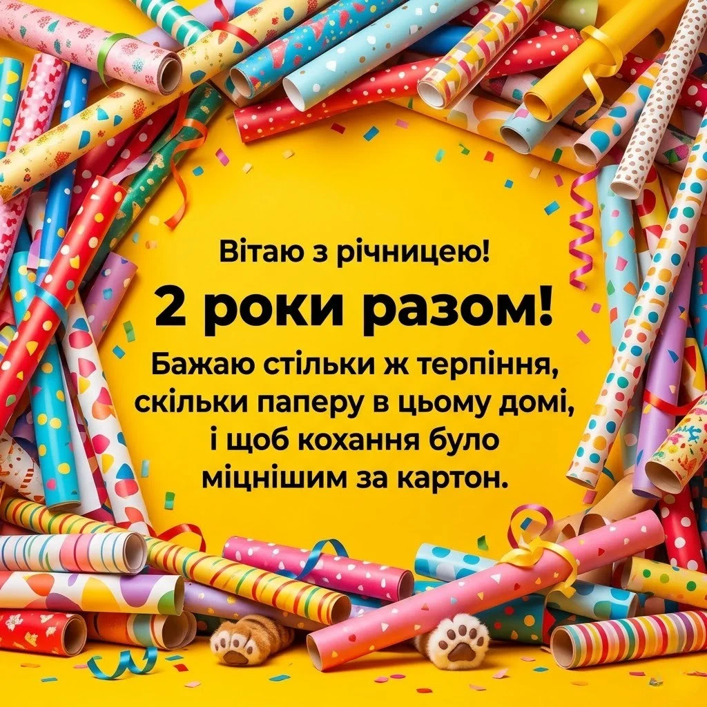 Річниця весілля 2 роки: оригінальні вітання від друзів, рідних та батьків