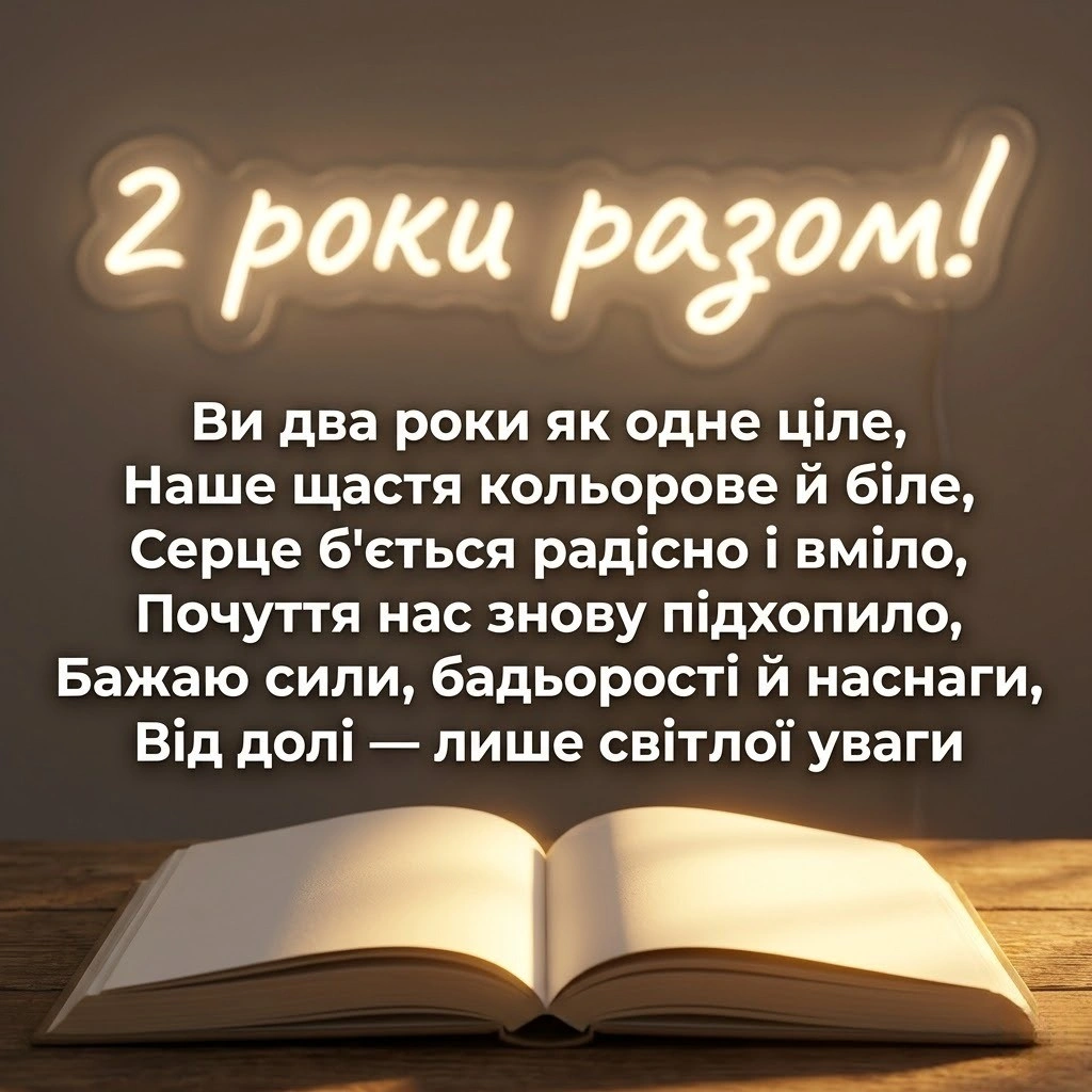 Річниця весілля 2 роки: оригінальні вітання від друзів, рідних та батьків