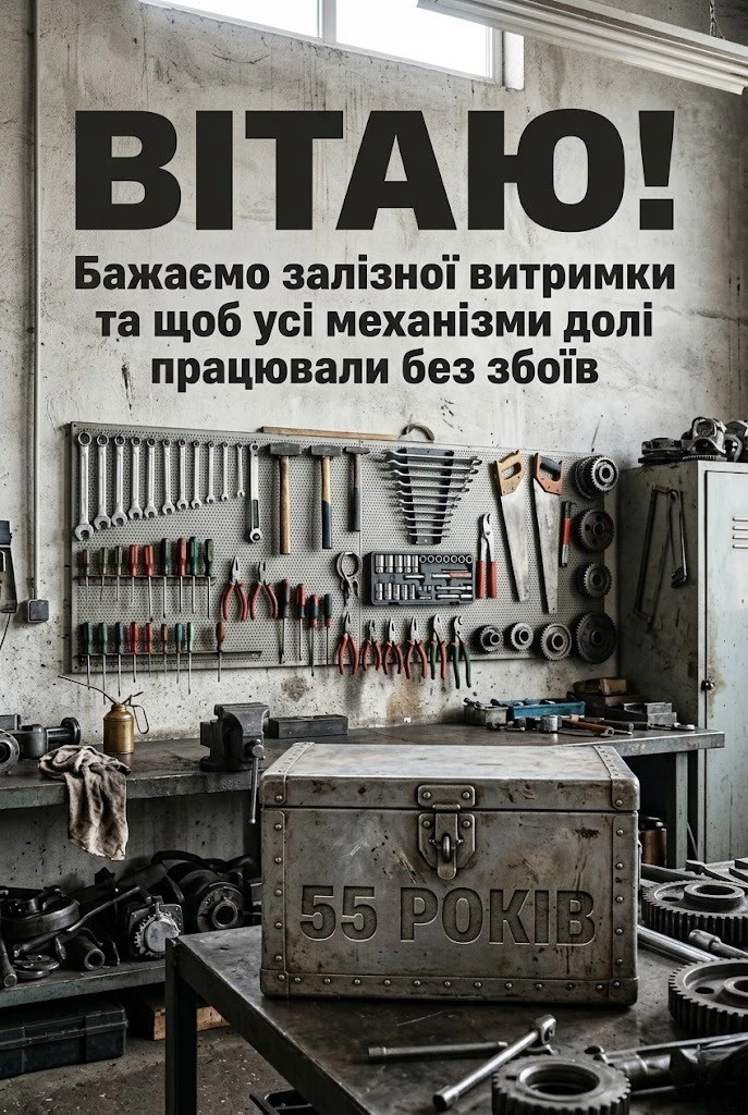 Привітання з 55-річчям для справжнього чоловіка: від колег до рідних