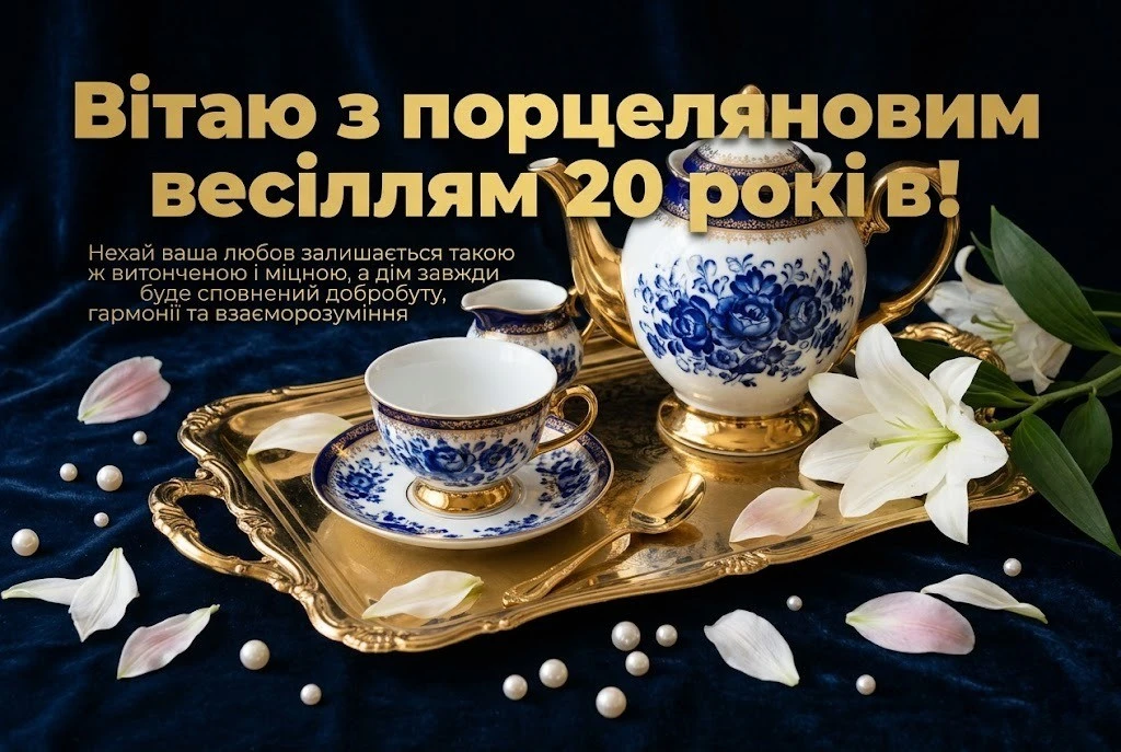 Ювілей 20 років: Найкрасивіші слова на порцелянове весілля