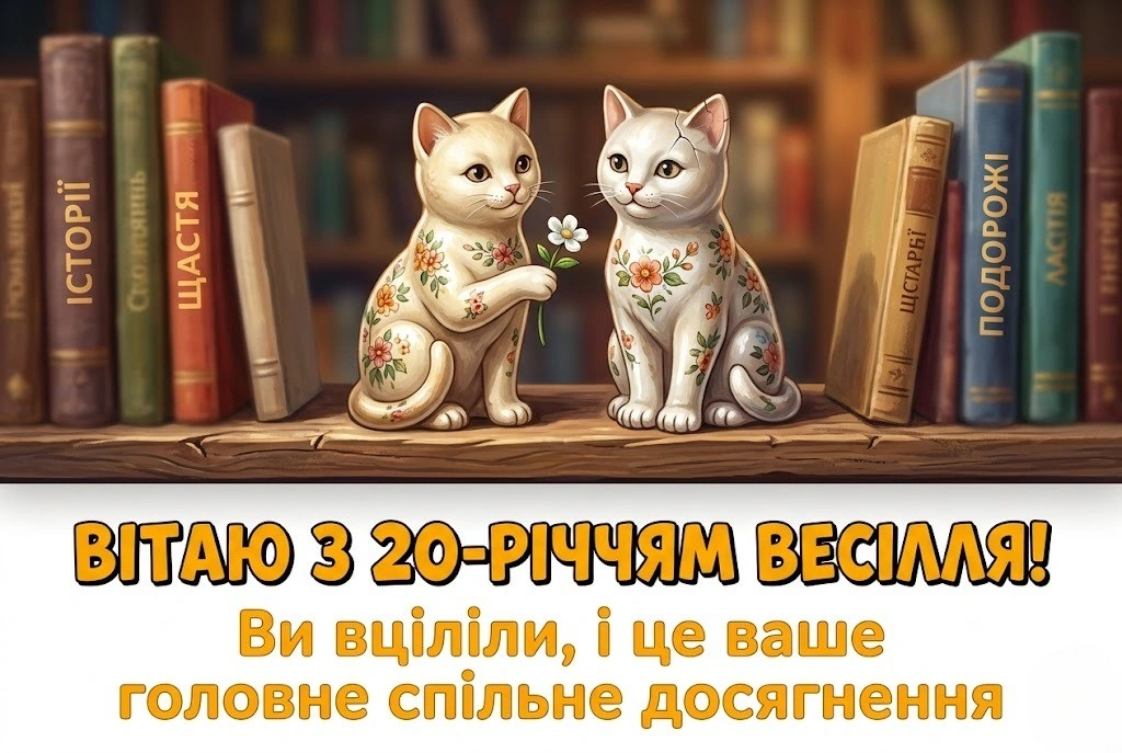Ювілей 20 років: Найкрасивіші слова на порцелянове весілля