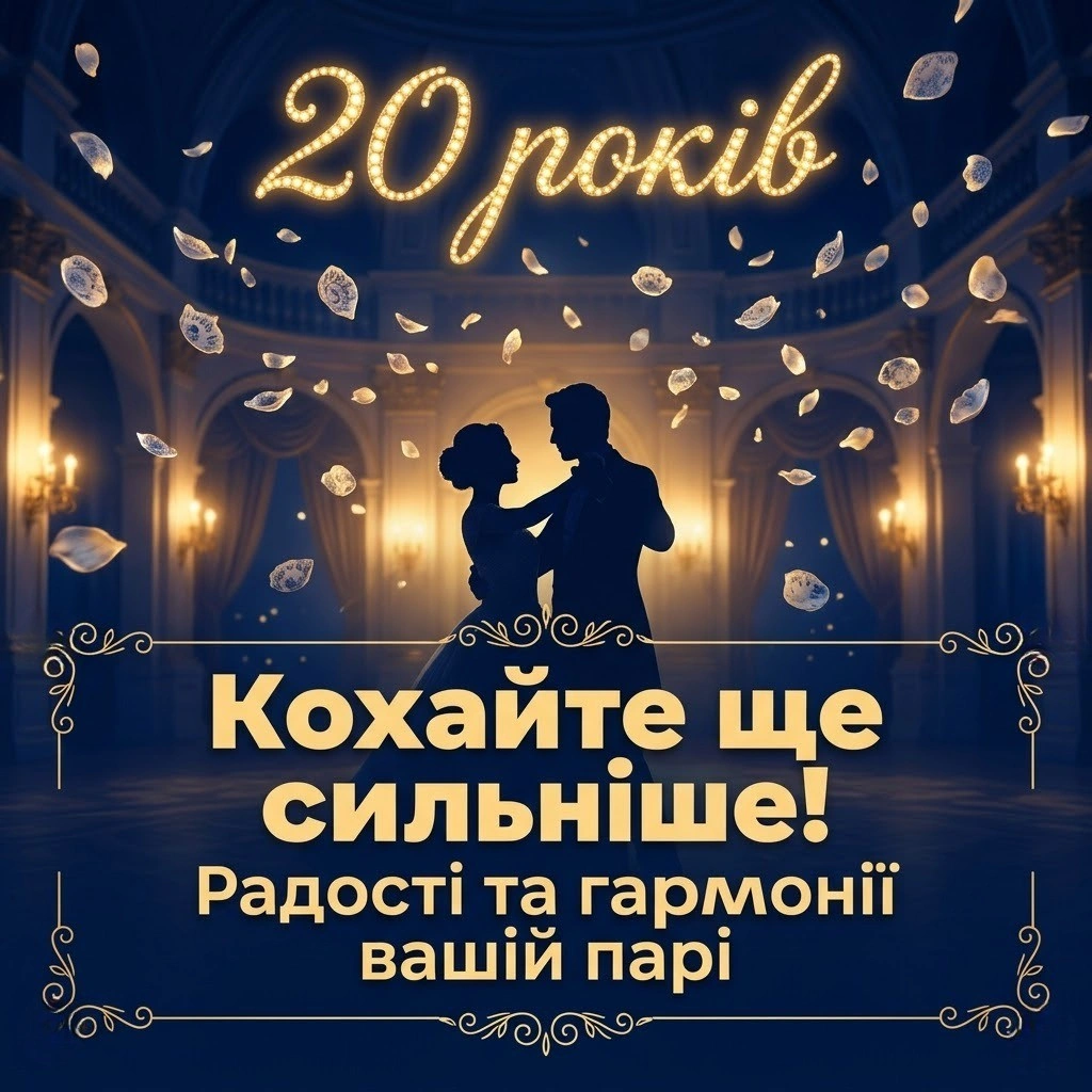 Ювілей 20 років: Найкрасивіші слова на порцелянове весілля