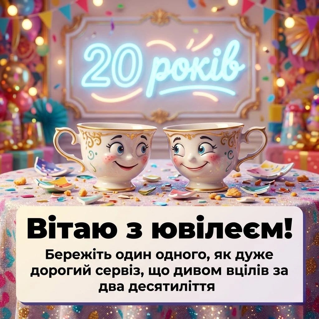 Ювілей 20 років: Найкрасивіші слова на порцелянове весілля