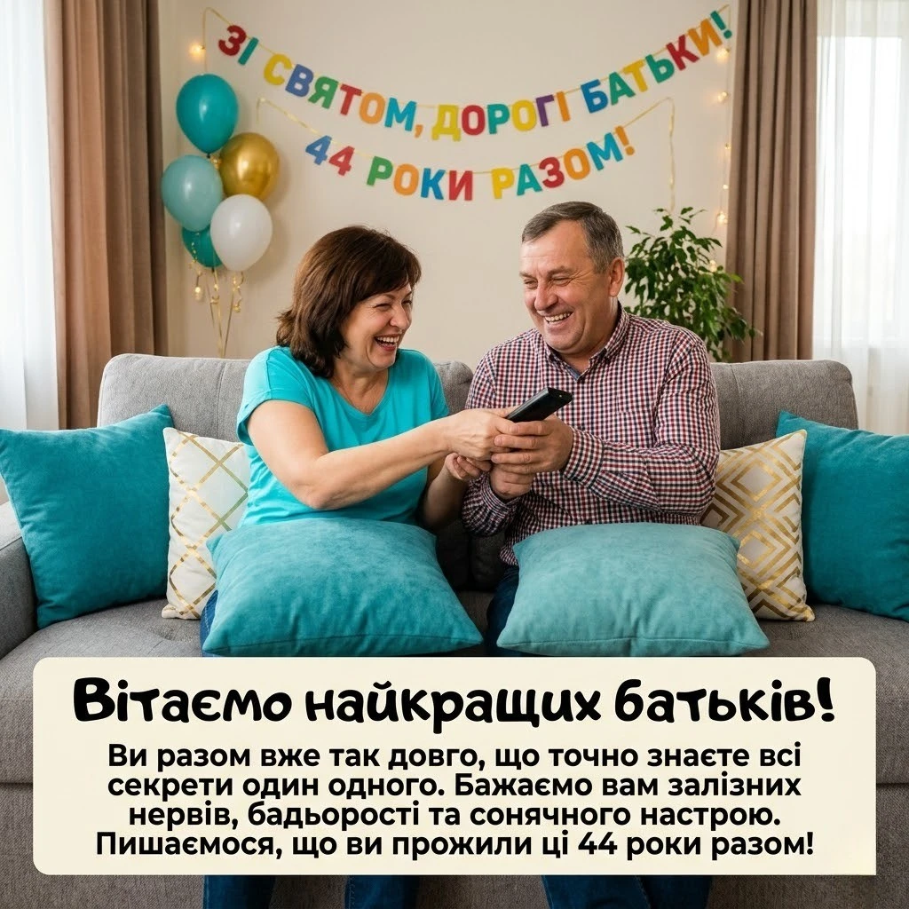 Топазове весілля батьків: як красиво привітати з 44-ю річницею шлюбу