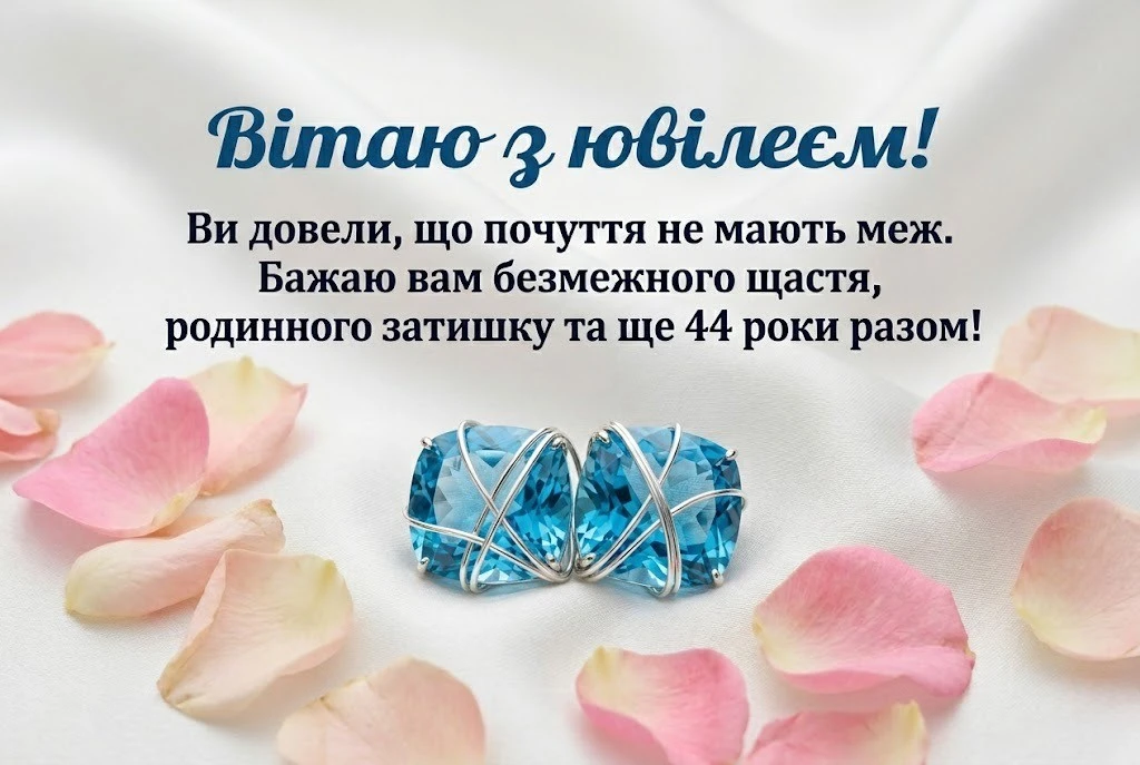 Топазове весілля батьків: як красиво привітати з 44-ю річницею шлюбу
