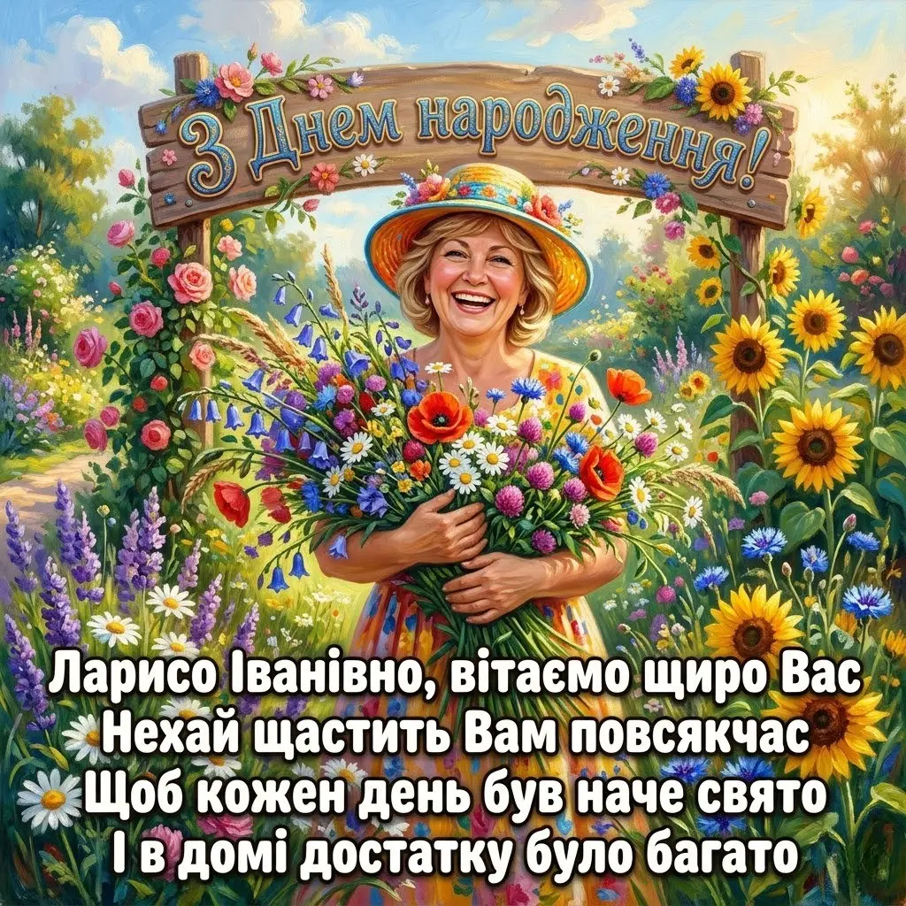 Лариса Іванівна святкує день народження: готові тексти для поздоровлень