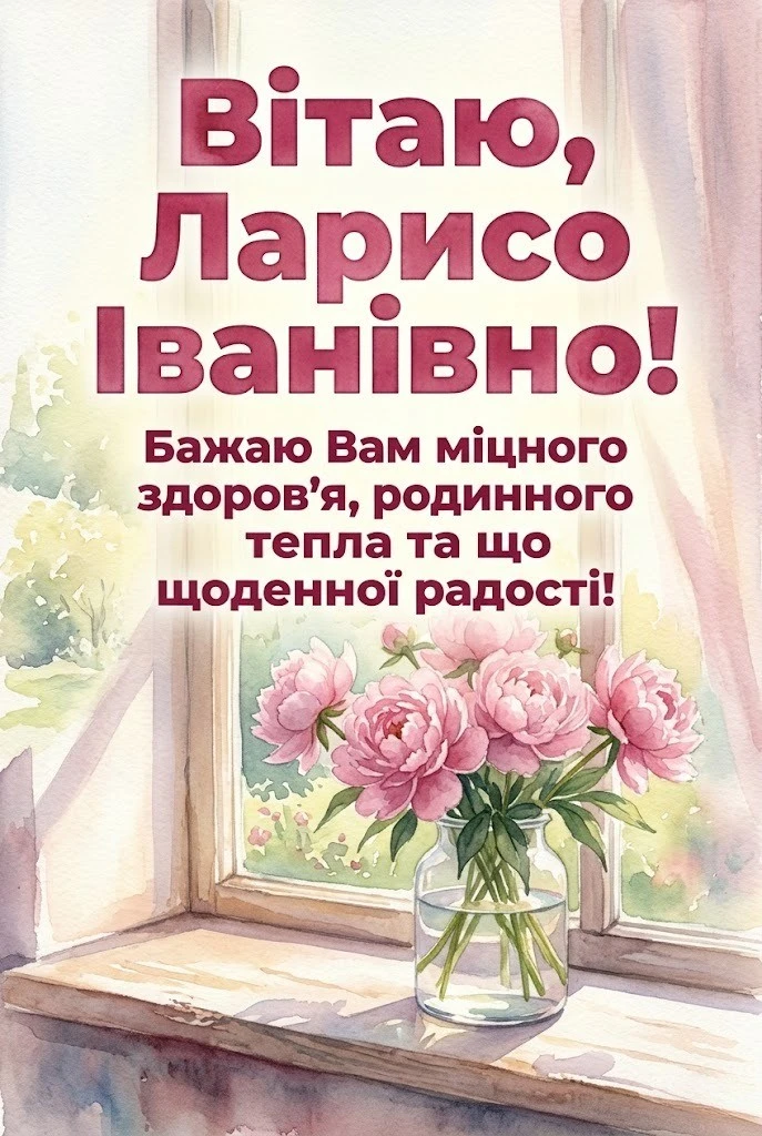 Лариса Іванівна святкує день народження: готові тексти для поздоровлень