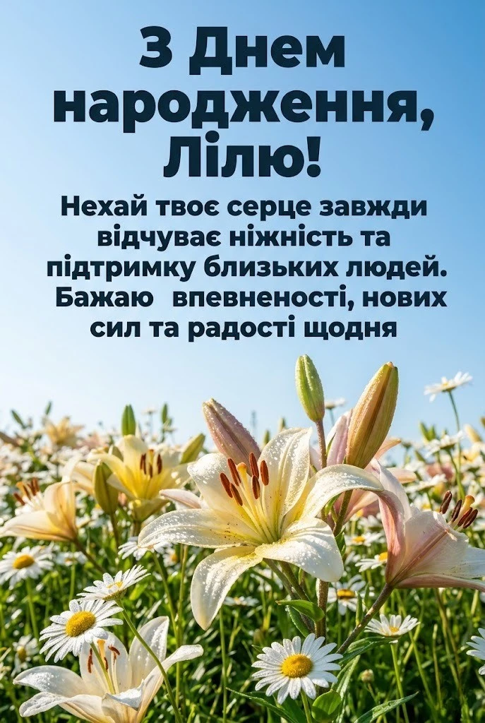 З днем народження, Лілю! Зворушливі побажання для особливої жінки