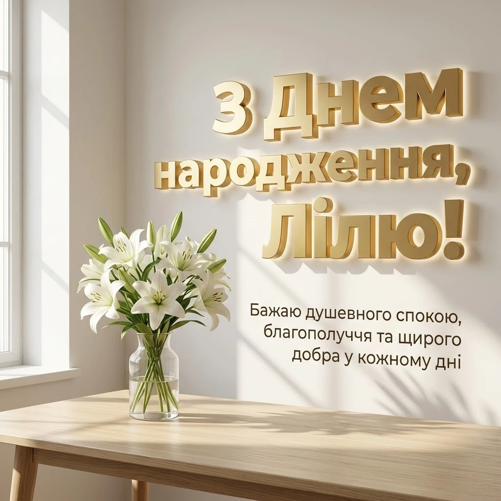 З днем народження, Лілю! Зворушливі побажання для особливої жінки