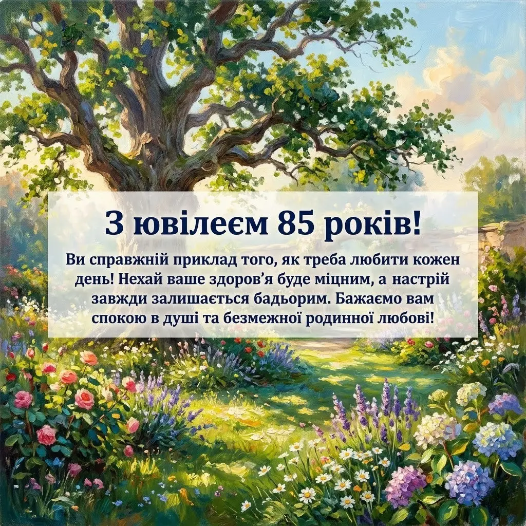 Як красиво привітати з 85-річчям: добірка мудрих слів