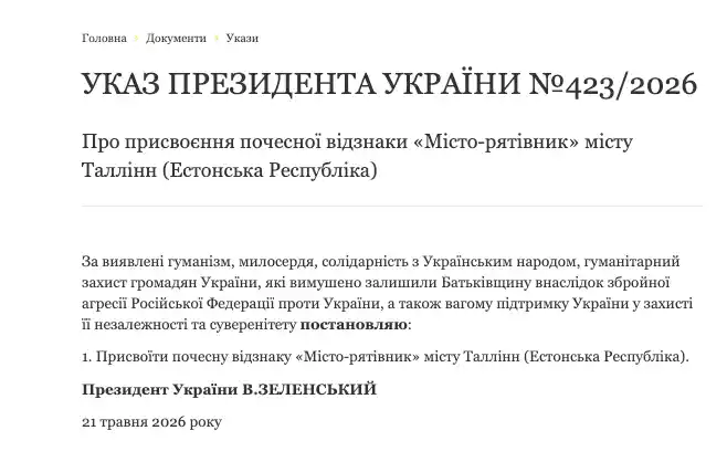 Чотири міста Європи отримали українську почесну відзнаку