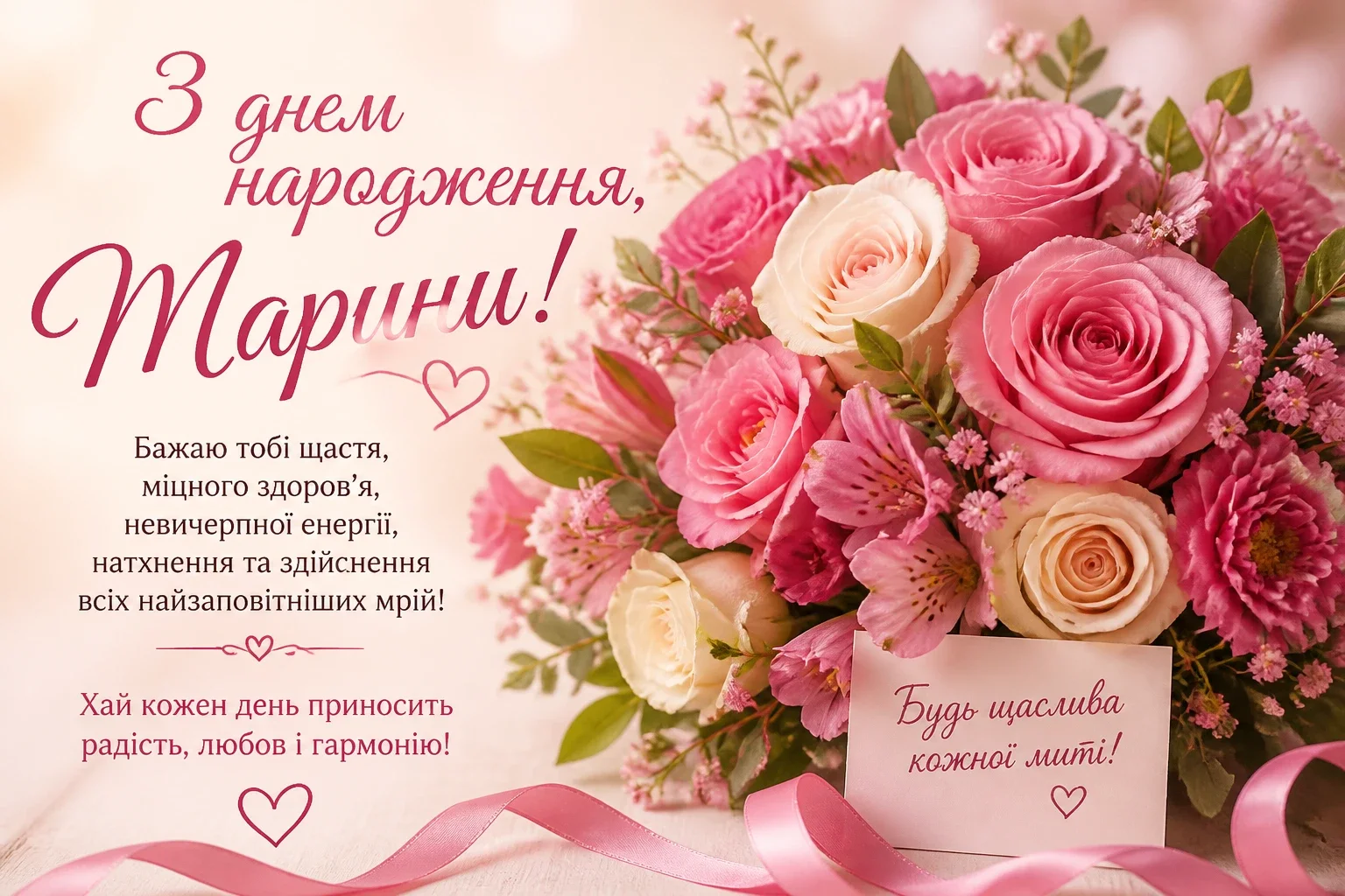 З днем народження для Марини