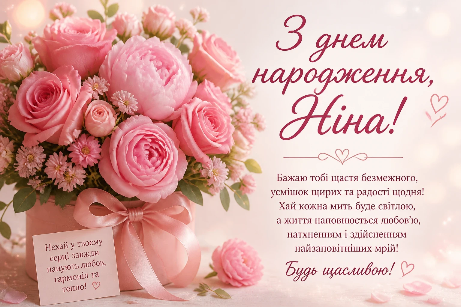 З днем народження для Ніни