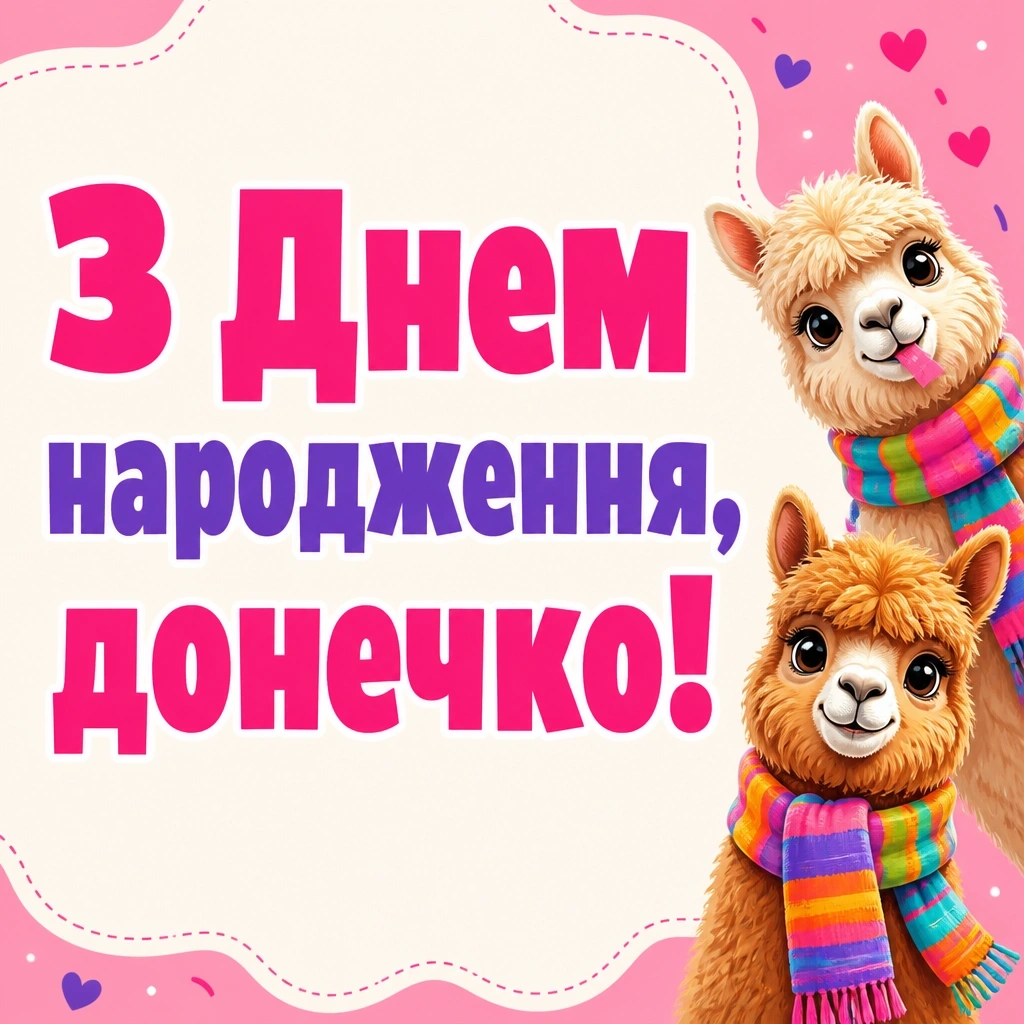 люба донечка з днем народження донечко