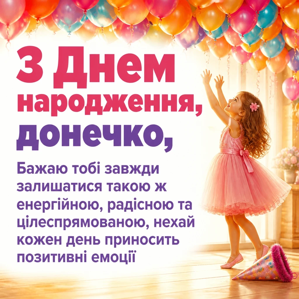 люба донечка з днем народження донечко