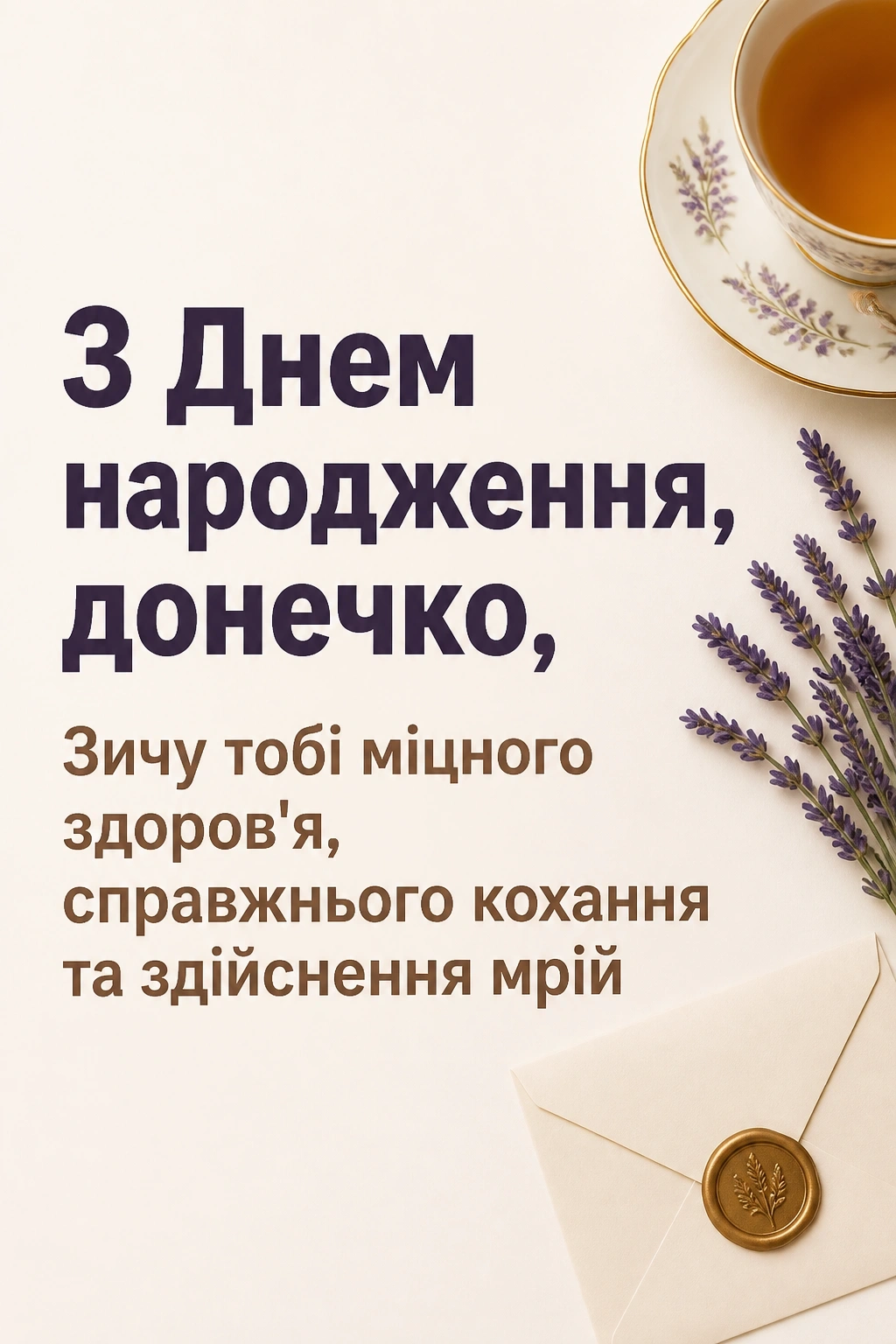 люба донечка з днем народження донечко