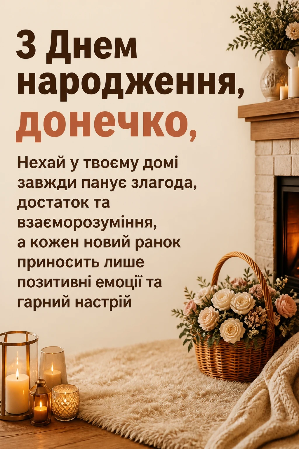 люба донечка з днем народження донечко