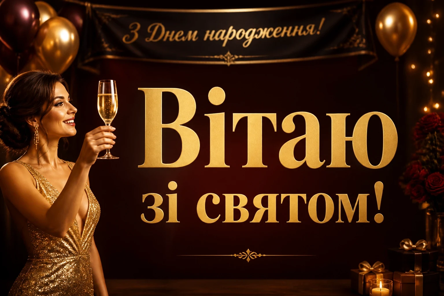привітання жінці з днем народження привітання жінці з днем народження