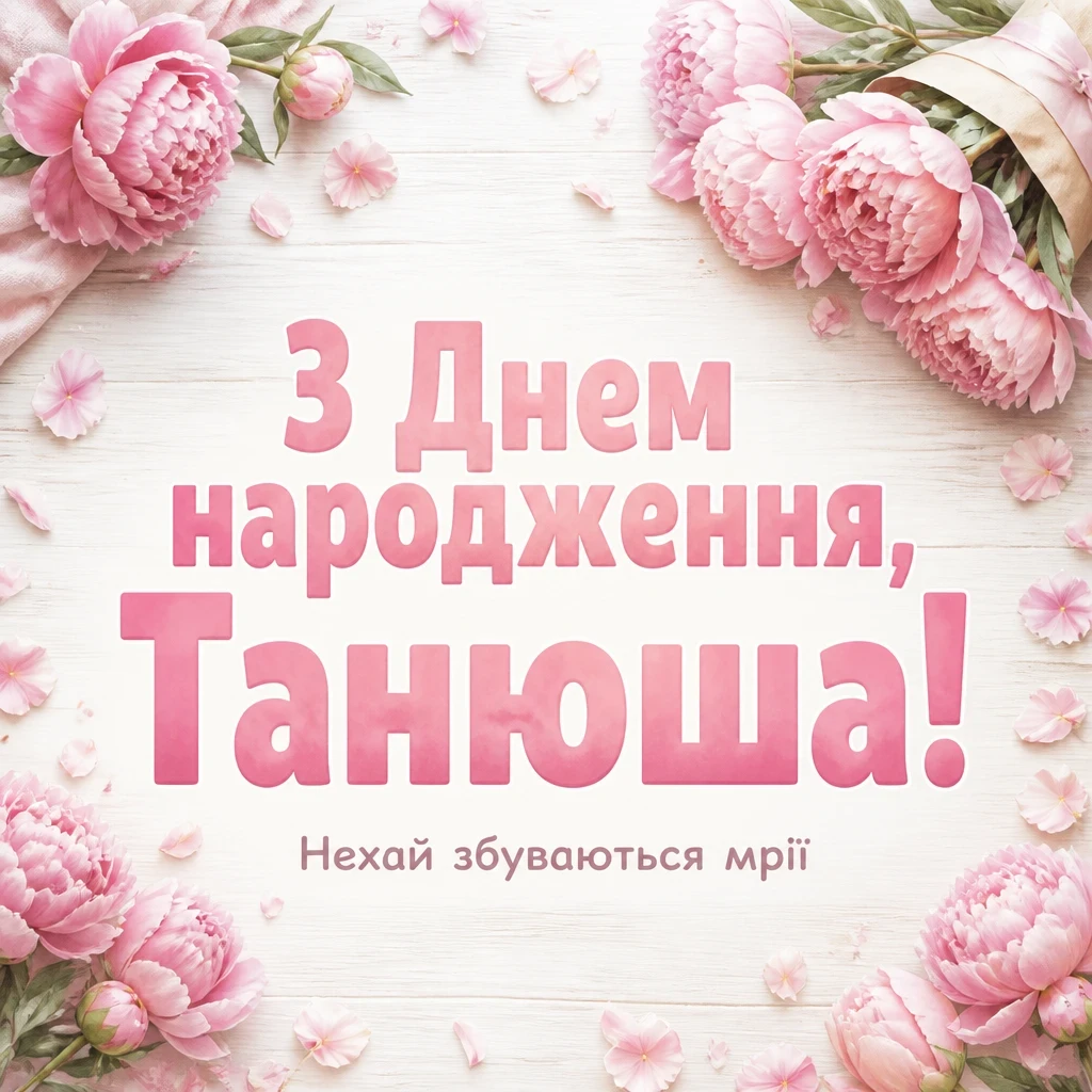 з днем народження танюша