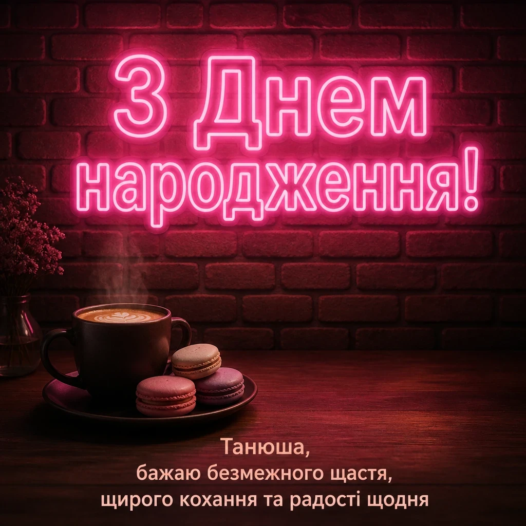 з днем народження танюша