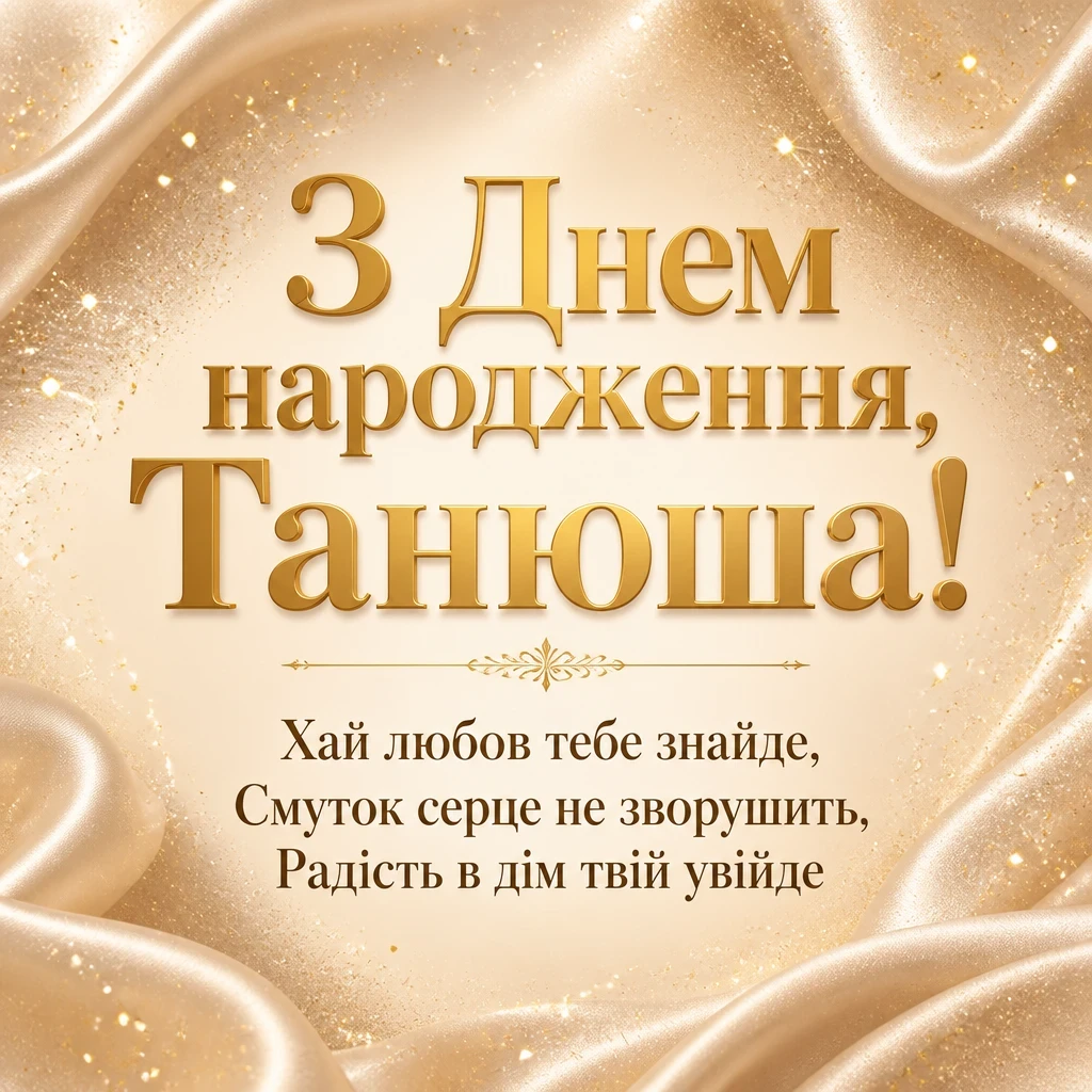 з днем народження танюша