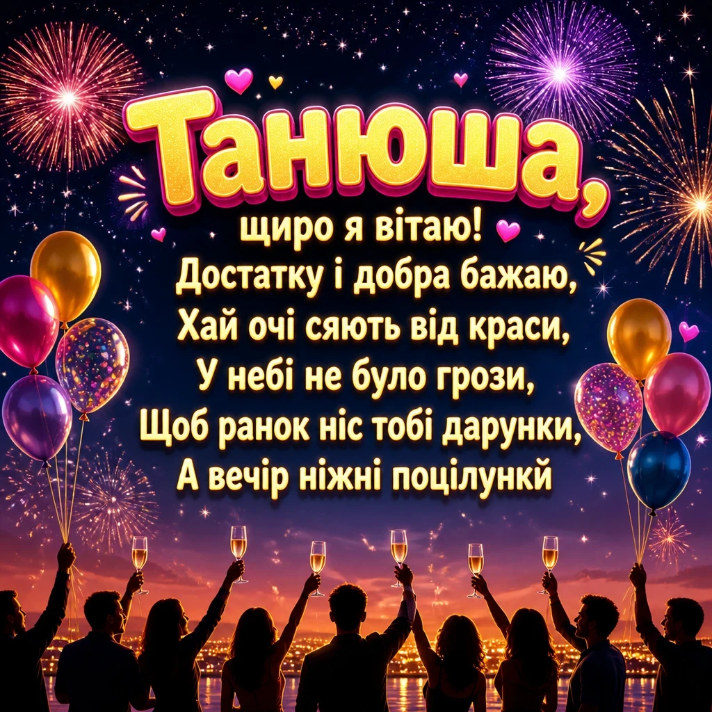 з днем народження танюша