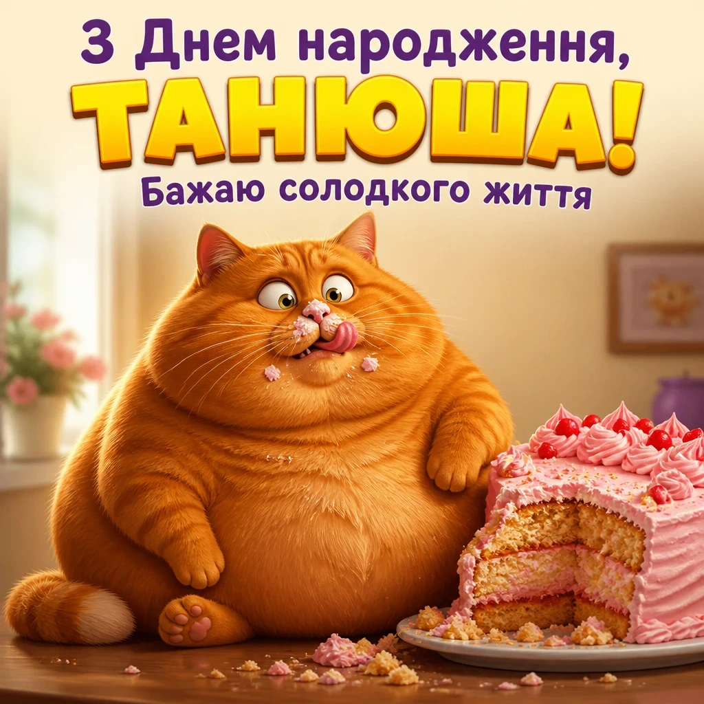 з днем народження танюша