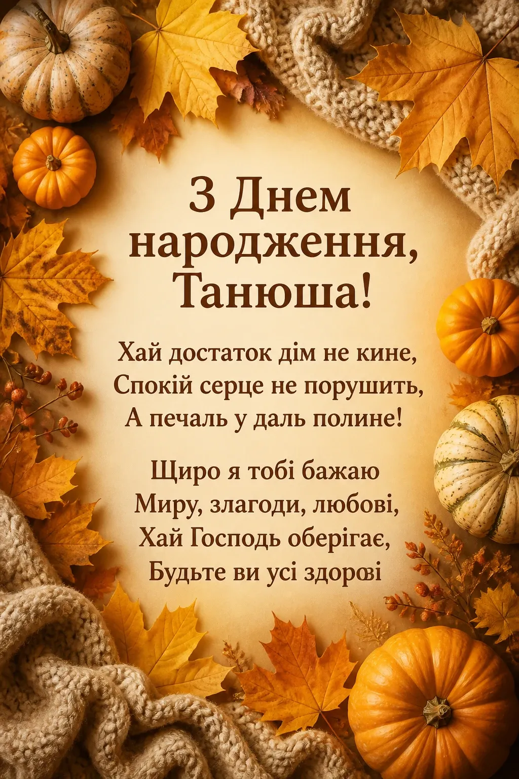 з днем народження танюша