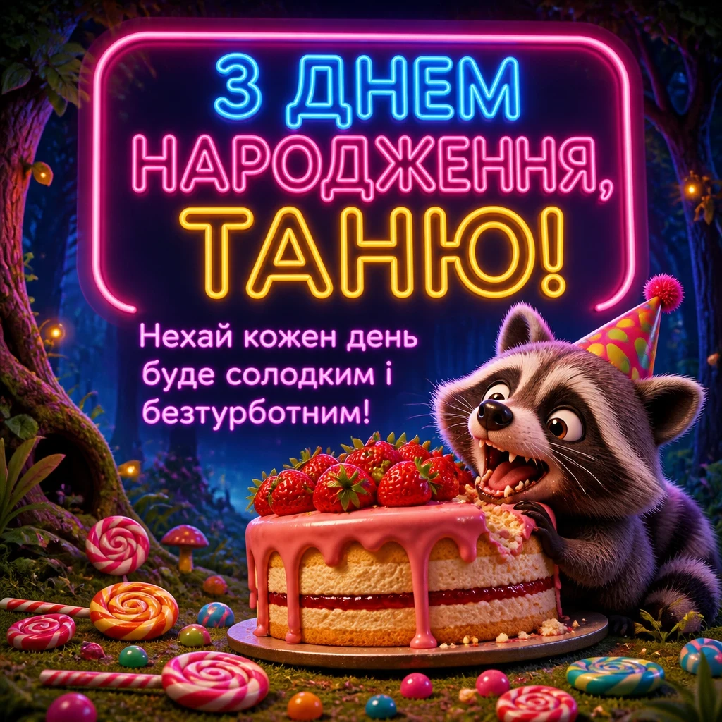 з днем народження таня